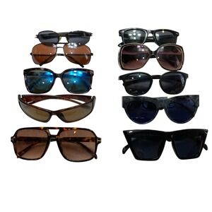 Mixed Sunglasses Lot 10 Pairs Mens or Womens Generic Brands
